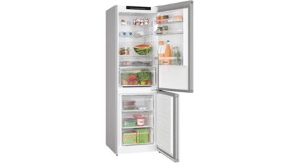 Bosch Fridge-Freezer 321lt Total NoFrost H186xW60xD66.5cm Inox KGN362IDF