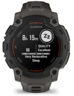 Garmin Instinct E 45mm Waterproof Smartwatch with Heart Rate Monitor (Black with Charcoal Band) - Image 6