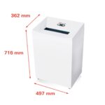 HSM Pure 530 Strip Cut 16-Sheet Paper Shredder - Image 3