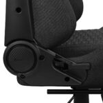Aerocool Royal AeroWeave Fabric Gaming Chair with Adjustable Arms and Footrest Ash Black - Image 6