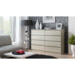 Sonoma Wooden Chest of Drawers with 8 Drawers Sonoma 138x40x97cm