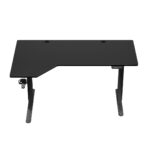 Electric Gaming Office Hero 9.1 Wooden Black with Metal Legs, Adjustable Height, LED & USB ports 147x112x74cm - Image 12