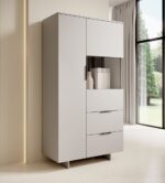 Sideboard Wooden Beige 41.5x90x170cm - Image 3