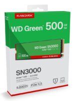 Western Digital Green SN3000 SSD 500GB M.2 Type PCI Express 4.0 Connection WDS500G4G0E-00CPS0 Bulk - Image 5