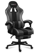 Huzaro Force 4.7 Artificial Leather Gaming Chair with Footrest Grey Mesh - Image 11