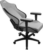 Aerocool Crown AeroWeave Fabric Gaming Chair with Adjustable Arms Ash Grey - Image 4
