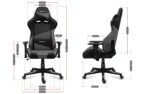 Huzaro Force 6.2 Υφασμάτινη Καρέκλα Gaming με Ρυθμιζόμενα Μπράτσα και RGB Φωτισμό Γκρι - Image 6