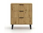 Bedroom Chest of Drawers from Wood & Metal Scandi Artisan 70x39x81.5cm