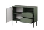 Sideboard 1d2s Green Matte 100x40x75cm