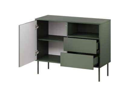 Sideboard 1d2s Green Matte 100x40x75cm
