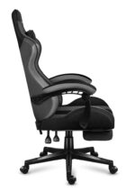 Huzaro Force 4.7 Artificial Leather Gaming Chair with Footrest Grey Mesh - Image 6