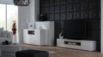 Cama sideboard VIVA 150 white/white gloss + sonoma oak