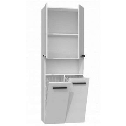 Topeshop Nel 2K DK Floor Bathroom Column Cabinet L60xD30xH174cm White
