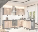 Cosmo Design ANIKA kitchen furniture set  artisan oak/graphite 2.0/2.6 - Image 3