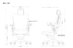 Wau 2 NW41 office chair  charcoal/white mesh - Image 5
