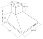 Akpo WK-4 Classic Eco Chimney Vent Hood 60cm Inox - Image 3