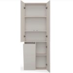 BATHROOM CABINET NEL DD 1K BASKET CASMERE COLOUR LONG DOORS