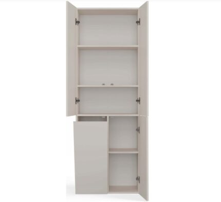 BATHROOM CABINET NEL DD 1K BASKET CASMERE COLOUR LONG DOORS