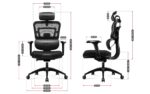 Huzaro Combat 7.0 Fabric Gaming Chair with Adjustable Arms Black - Image 8