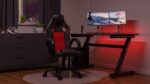 Topeshop Enzo Artificial Leather Gaming Chair Red - Black - Image 4