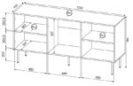HOLE chest 152x42.5x74.5 cm matte black - Image 4