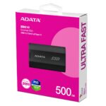 Adata SD810 USB 3.2 External 2.5" SSD 500GB Black - Image 6