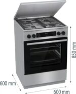 Gorenje GKS6C70XF Κουζίνα 71lt με Εστίες Υγραερίου Π60εκ. Γκρι - Image 12