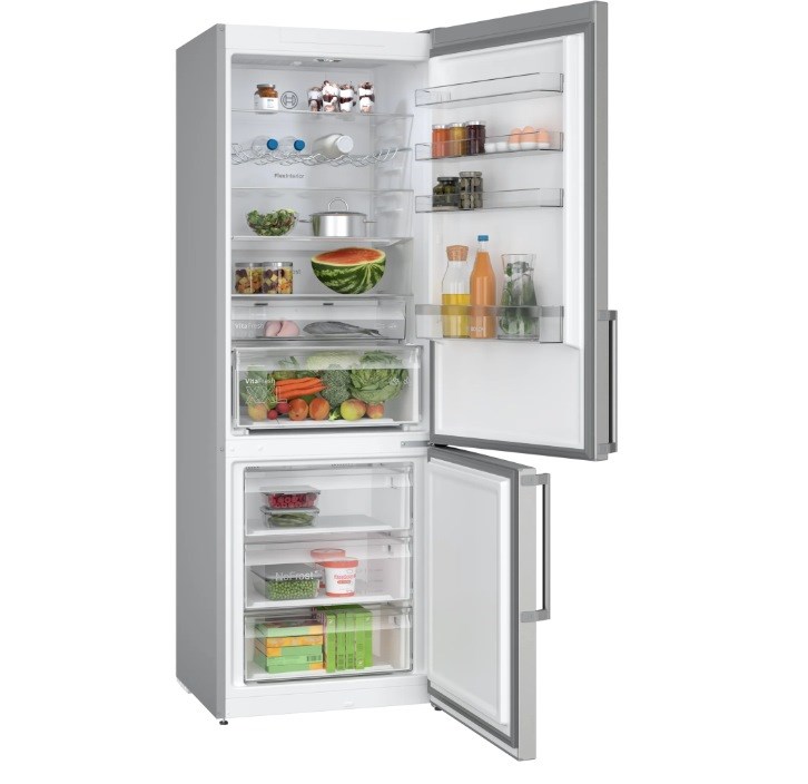 Bosch Fridge-Freezer 440lt Total NoFrost H203xW70xD66.7cm Inox KGN497ICT - Image 1