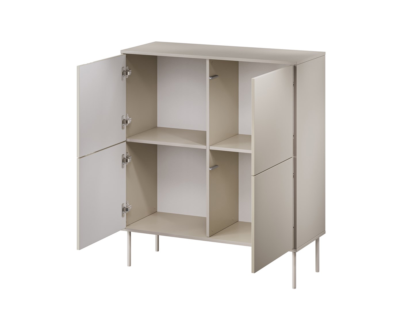 4D chest of drawers TRESSE 100x40x110 cashmere matt - Image 1