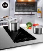 Lin Domino Induction Cooktop Autonomous with Child Lock Function 29x52εκ. - Image 9