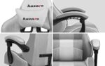 Huzaro Force 4.7 Fabric Gaming Chair with Footrest White Mesh - Image 10