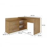 Desk Dany Wooden Brown 120x50cm - Image 7