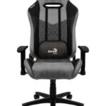Aerocool Duke Fabric Gaming Chair with Adjustable Arms Ash Black