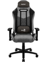Aerocool Duke Fabric Gaming Chair with Adjustable Arms Ash Black