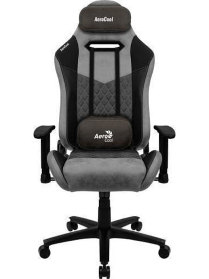 Aerocool Duke Fabric Gaming Chair with Adjustable Arms Ash Black