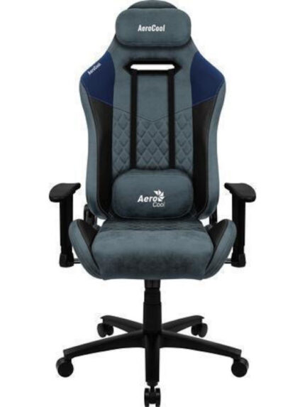 Aerocool Duke Fabric Gaming Chair with Adjustable Arms Steel Blue