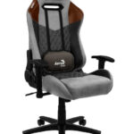 Aerocool Duke AeroSuede Fabric Gaming Chair with Adjustable Arms Black / Brown / Gray