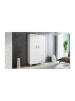 Double Door Wardrobe Lotta 2d2d White 110x50x190cm