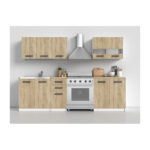 Kitchen Cabinet Set Wall & Floor Sonoma 200x60x143cm