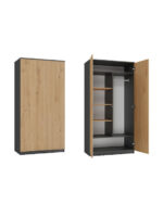 Malwa Sd-90 Anthracite Artisan Wardrobe