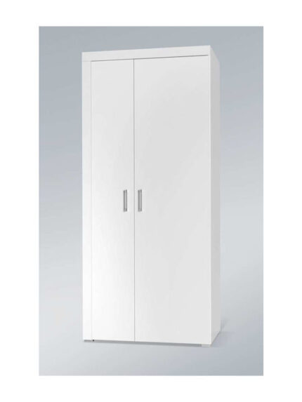 Double Door Wardrobe Samba White Gloss 90x55x203cm