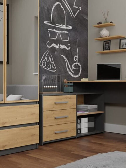 Desk Dany Wooden Brown 120x50cm