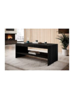 Rectangular Central Coffee Table Pafos Wooden Black M120xW60xH50cm