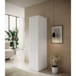 Single Door Wardrobe Pafos White 45x55.5x198.5cm