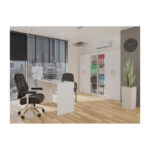 Double Door Wardrobe White 74x35x180cm