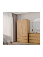 Double Door Wardrobe Oak 90x50x180cm