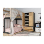 Double Door Wardrobe Malwa Brown 90x50x180cm