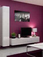 TV Stand Vigo White / White Gloss M180xD30xH40cm