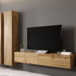 TV Stand Vigo Wotan Oak 180x30x40cm