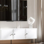 TV Stand Palazzo White Matte M40xP60xH201cm